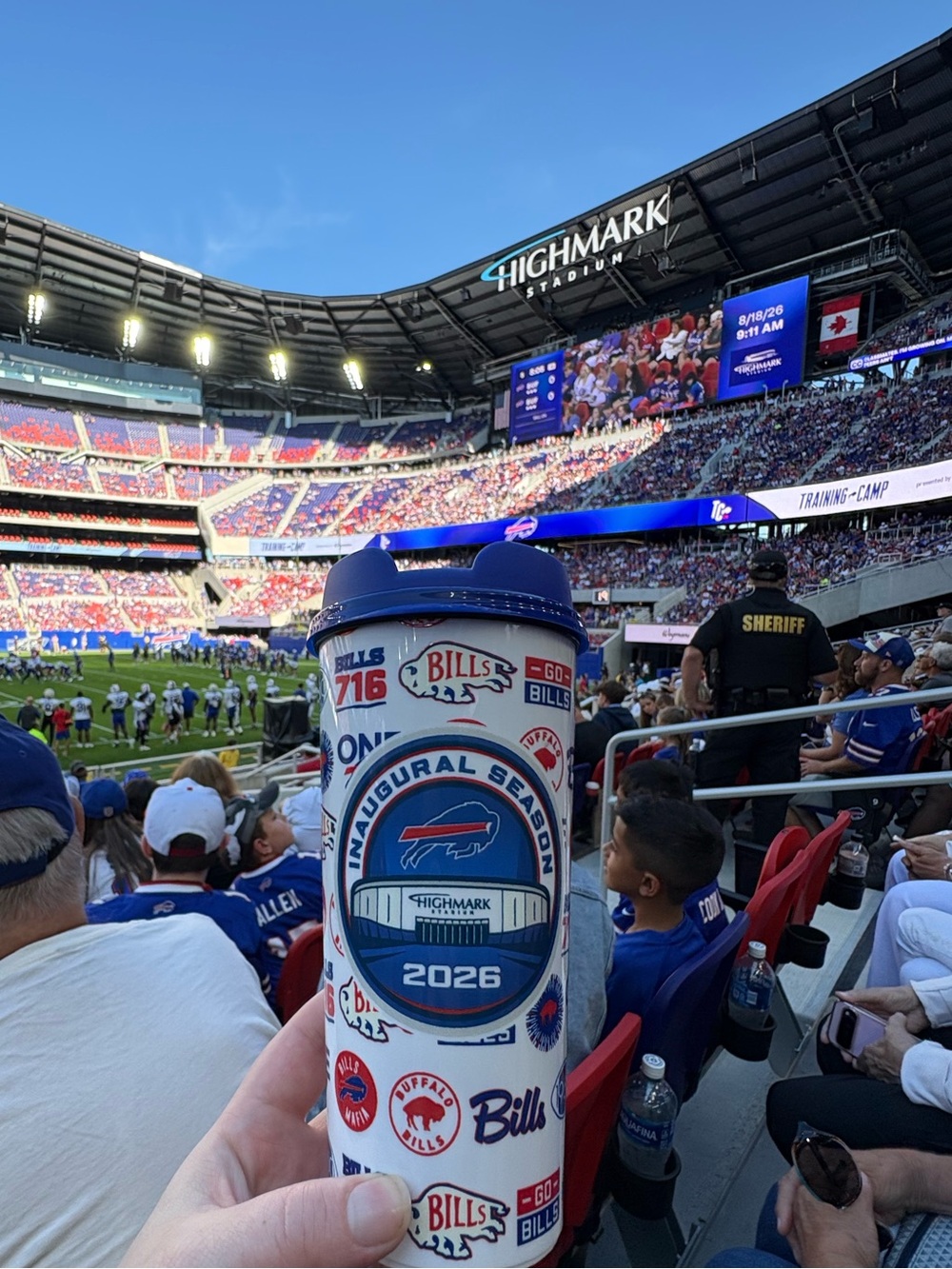 New Buffalo Bills 2026 Highmark Stadium Inaugural Season Travel Mug